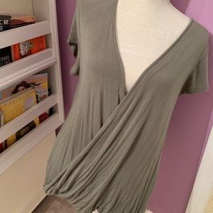 Green Free People Top | Medium